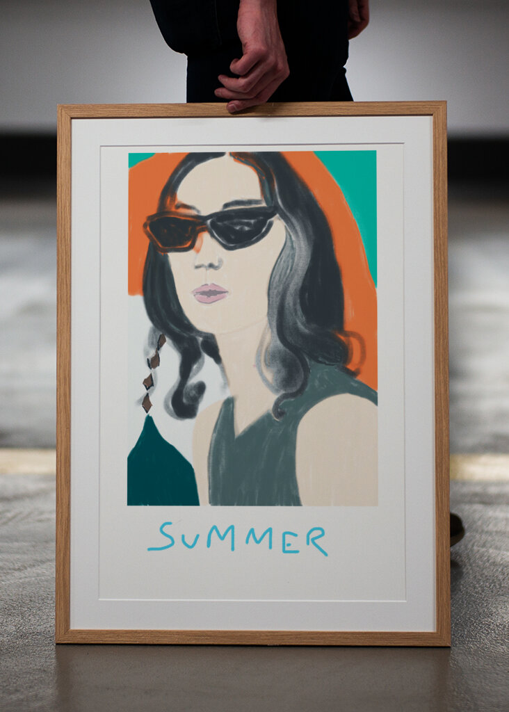 Woman in Sunglasses Exuding Summer Vibes