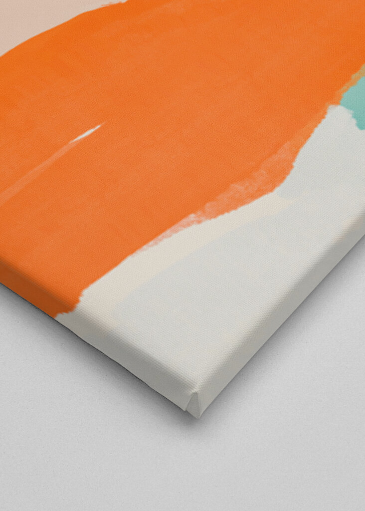 Woman with Orange Hair Adorned with Flowers