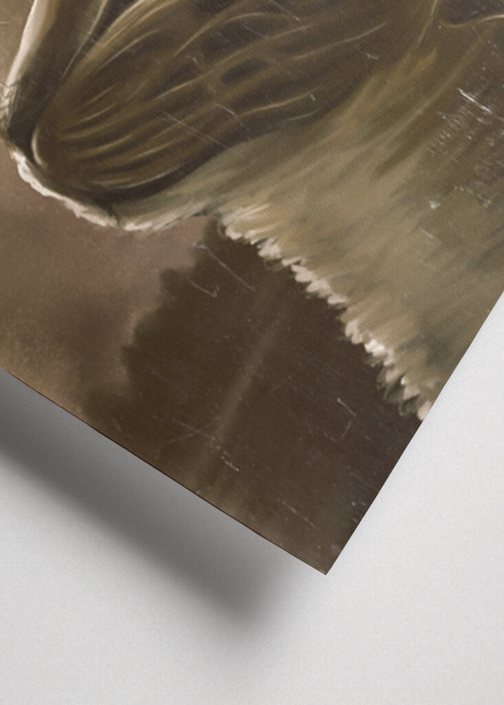 A Cat with Glowing Purple Eyes