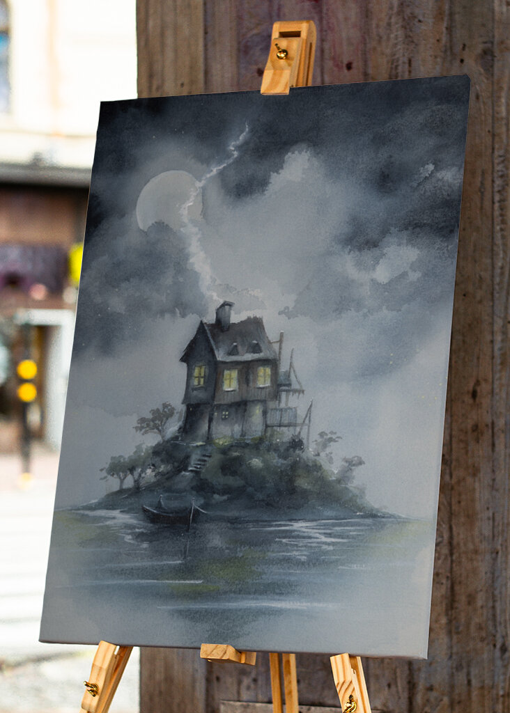 Moonlit Island House