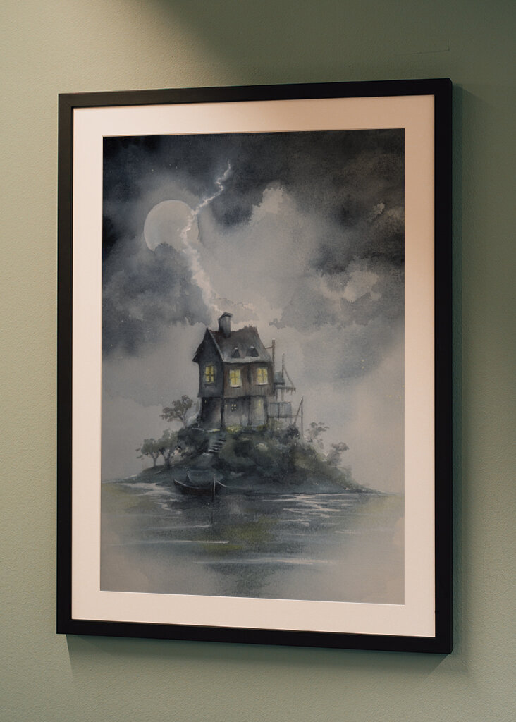 Moonlit Island House