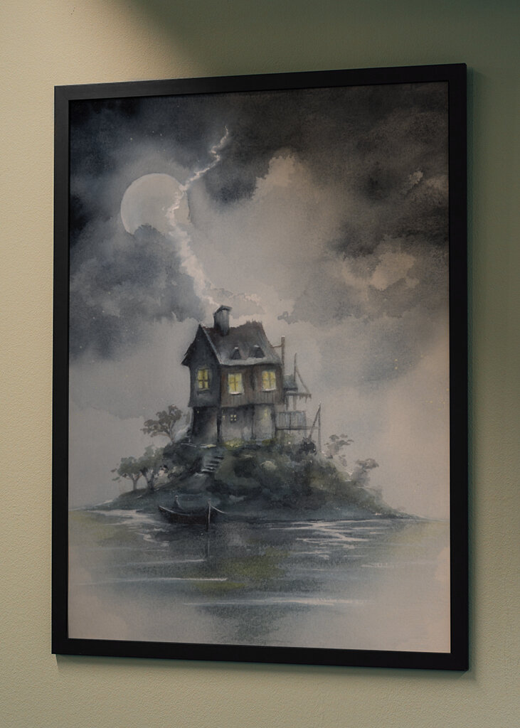 Moonlit Island House