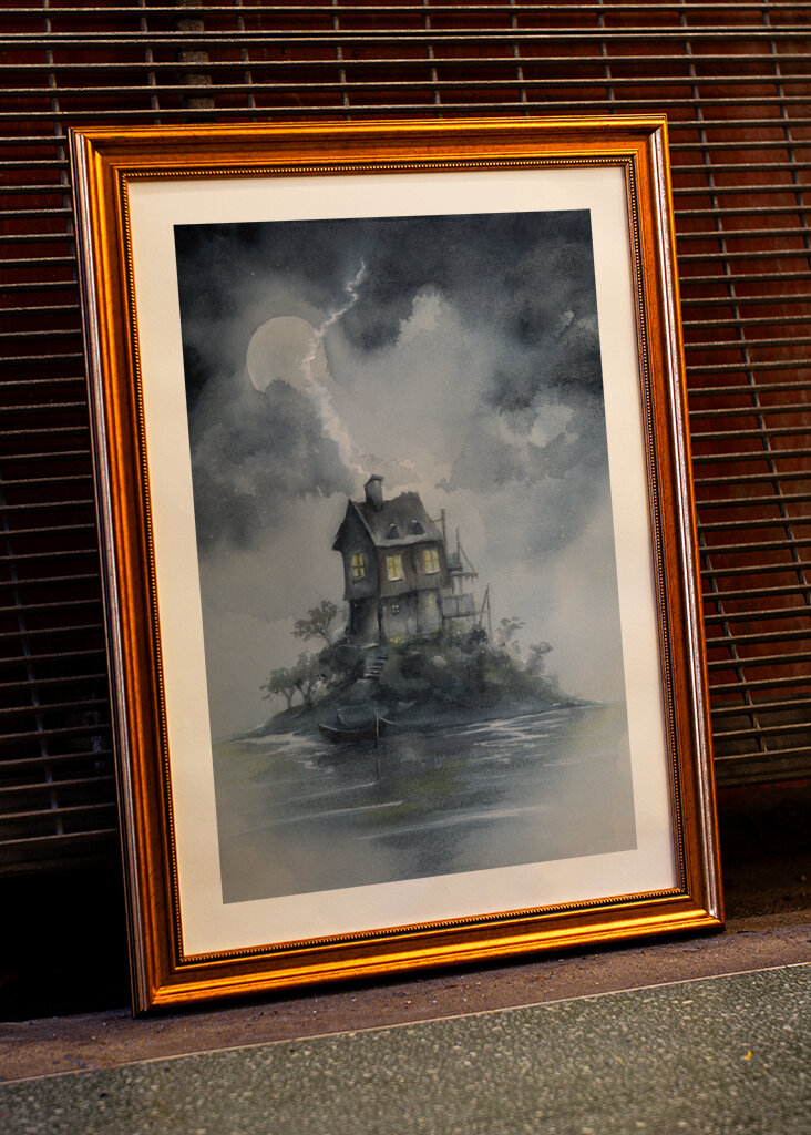 Moonlit Island House