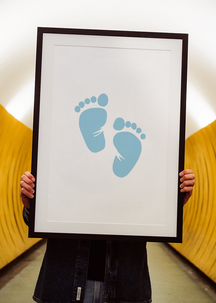 Tiny Blue Footprints