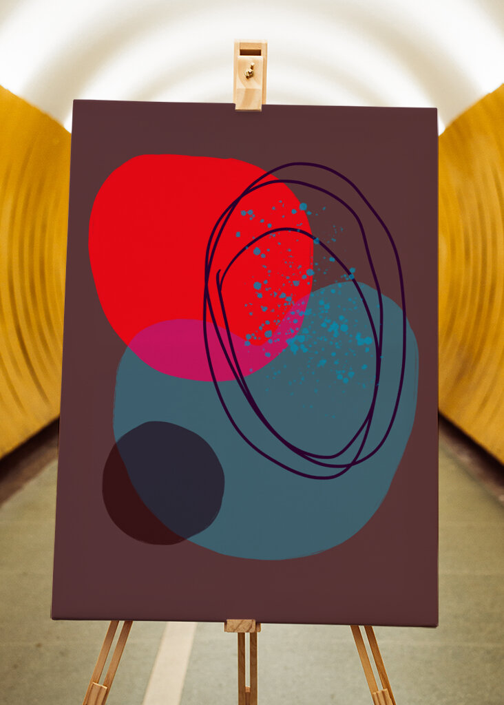 Kräftige Farben Formen