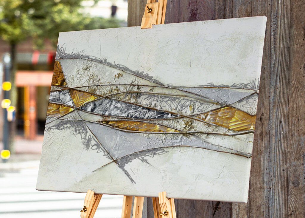 Textured Layers of Gold and Silver