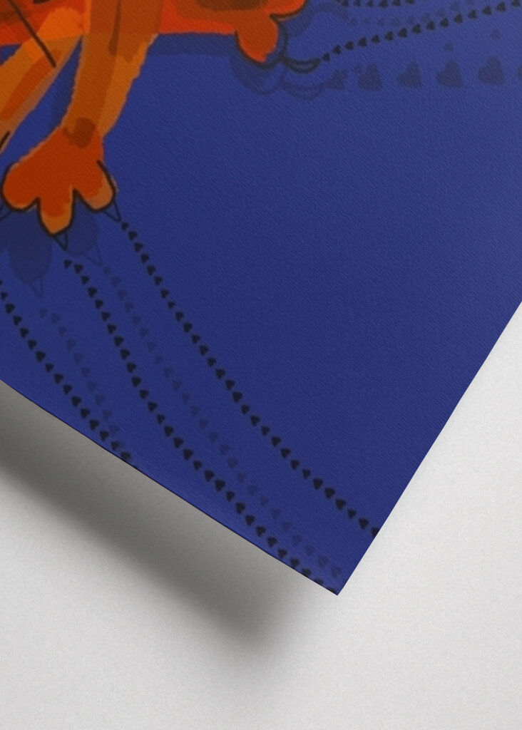 Playful Crimson Feline