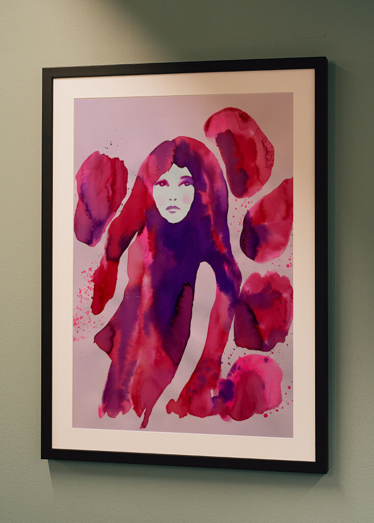 Woman's Face in Shades