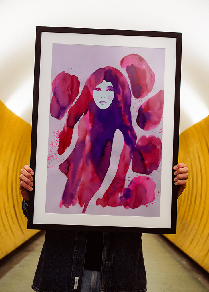 Woman's Face in Shades