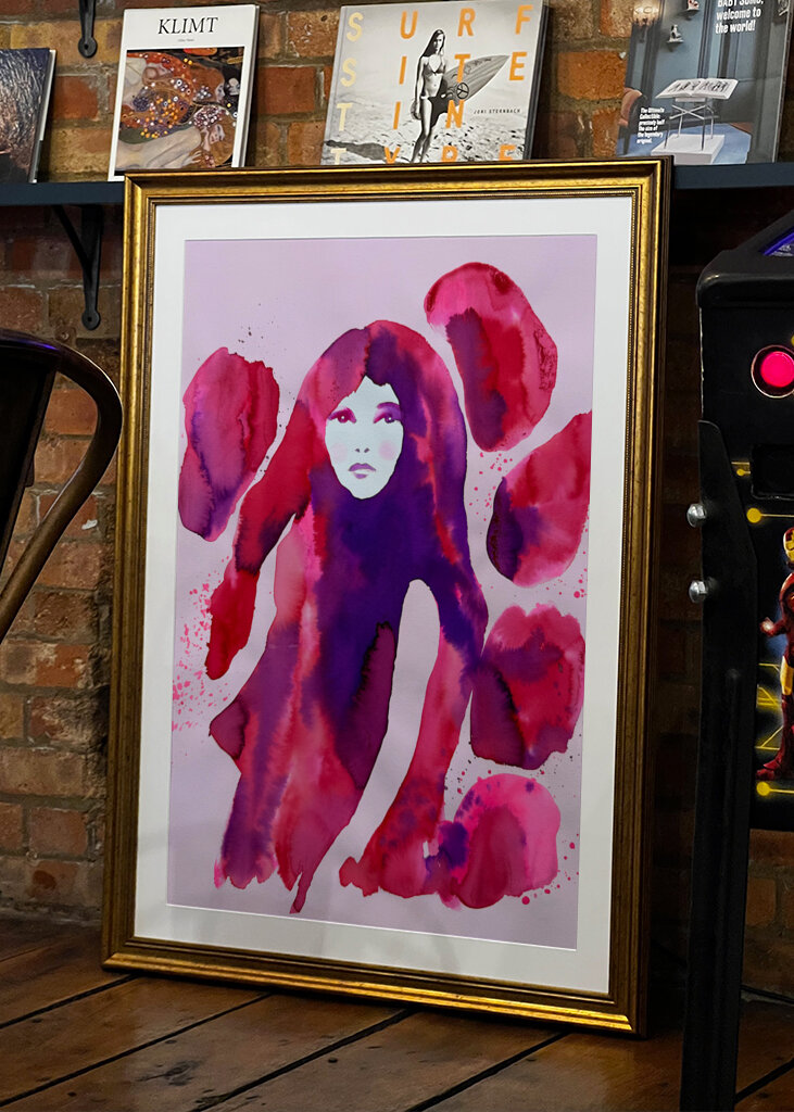 Woman's Face in Shades