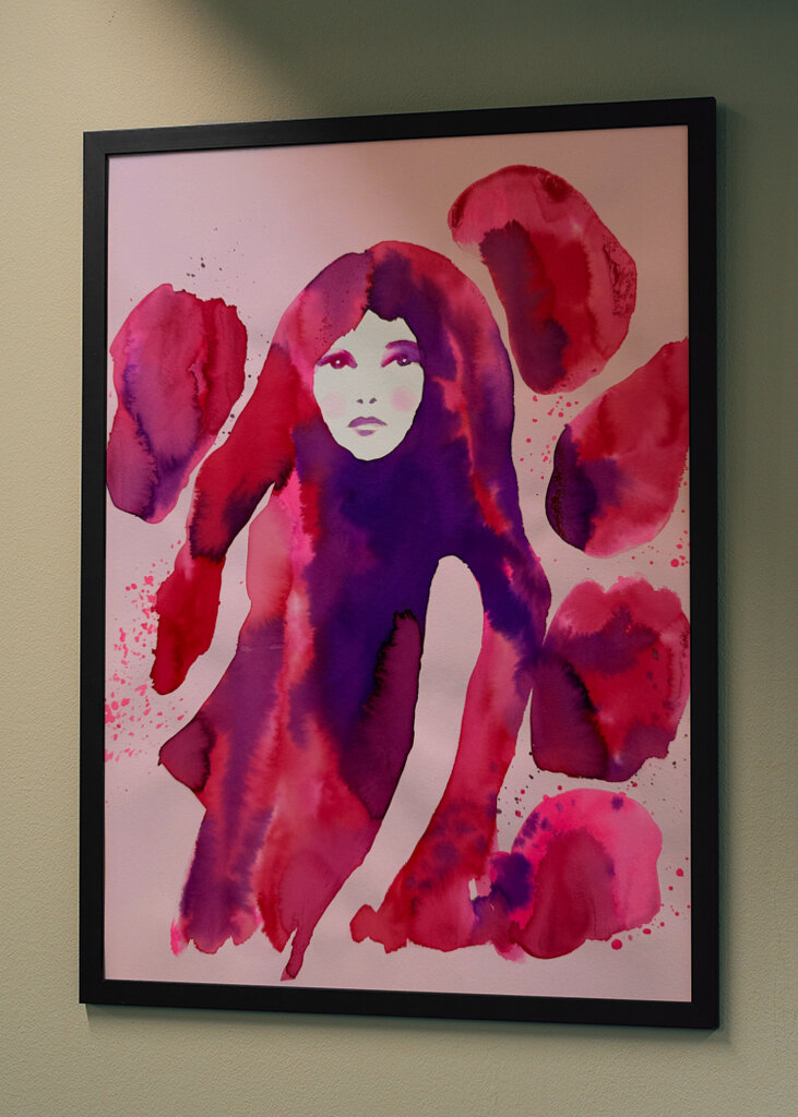 Woman's Face in Shades