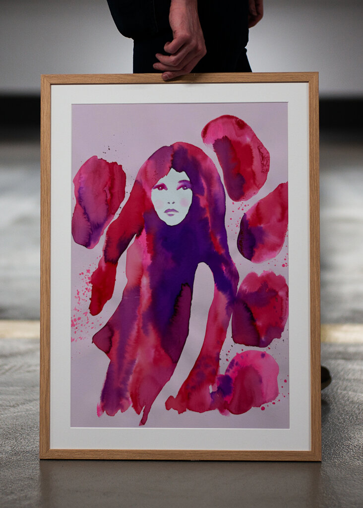 Woman's Face in Shades