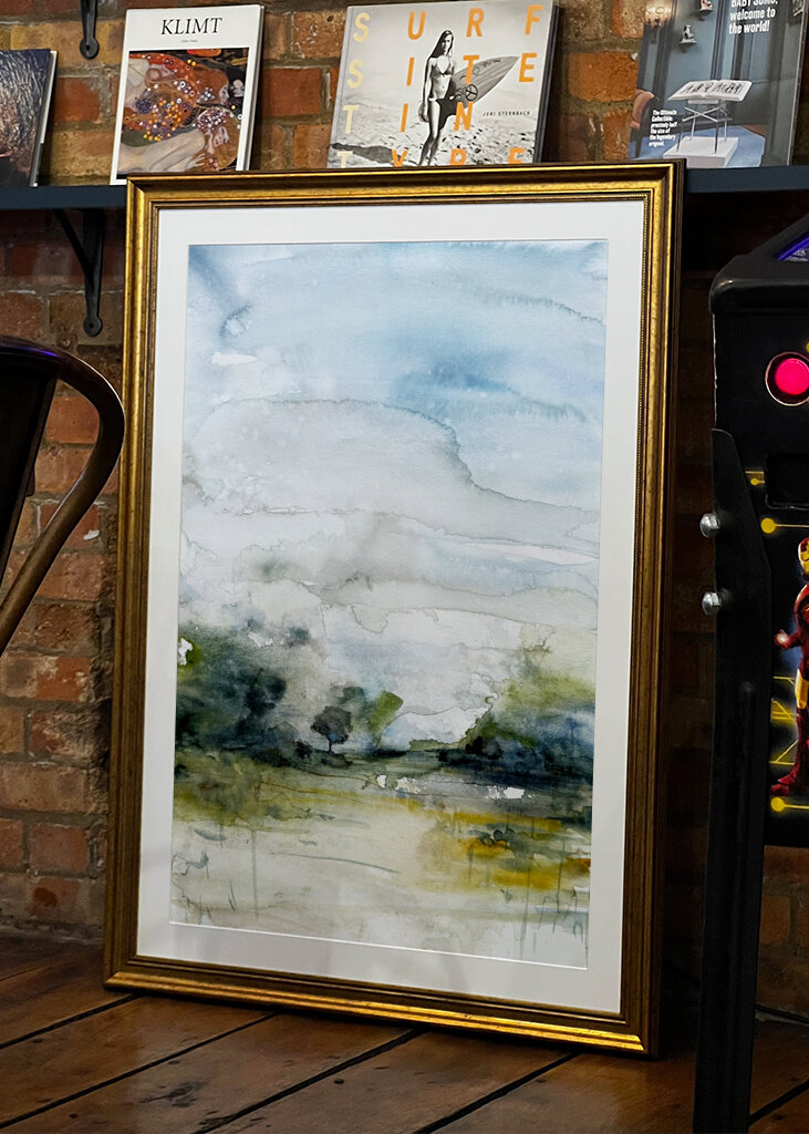 Misty Landscape Scene