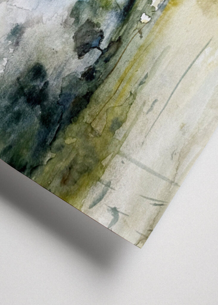 Misty Landscape Scene