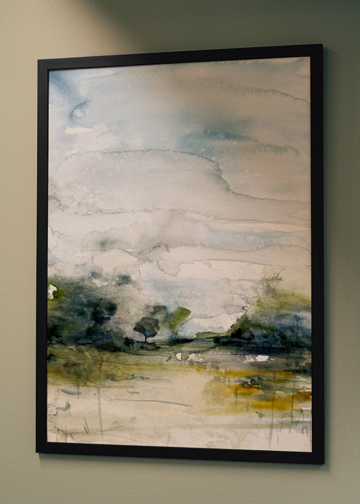 Misty Landscape Scene