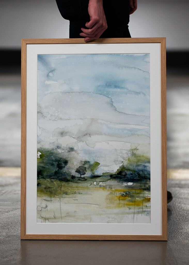 Misty Landscape Scene