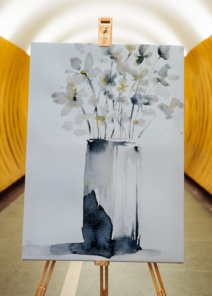 Grey Jasmine in a Vase