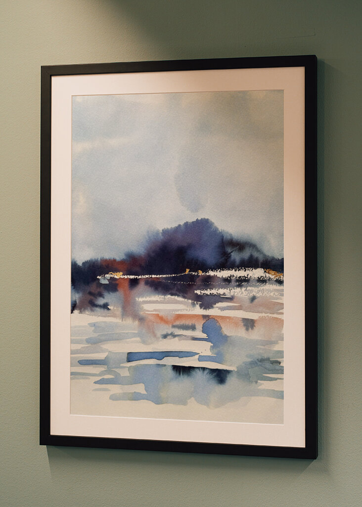 Misty Lake Reflections