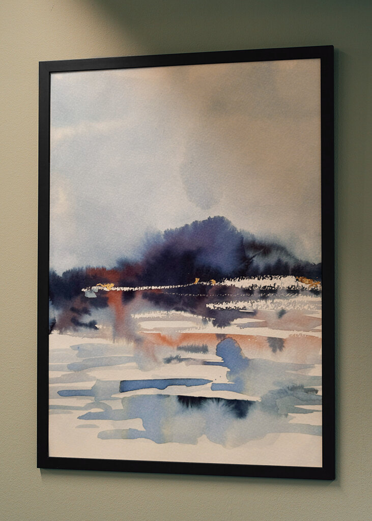 Misty Lake Reflections