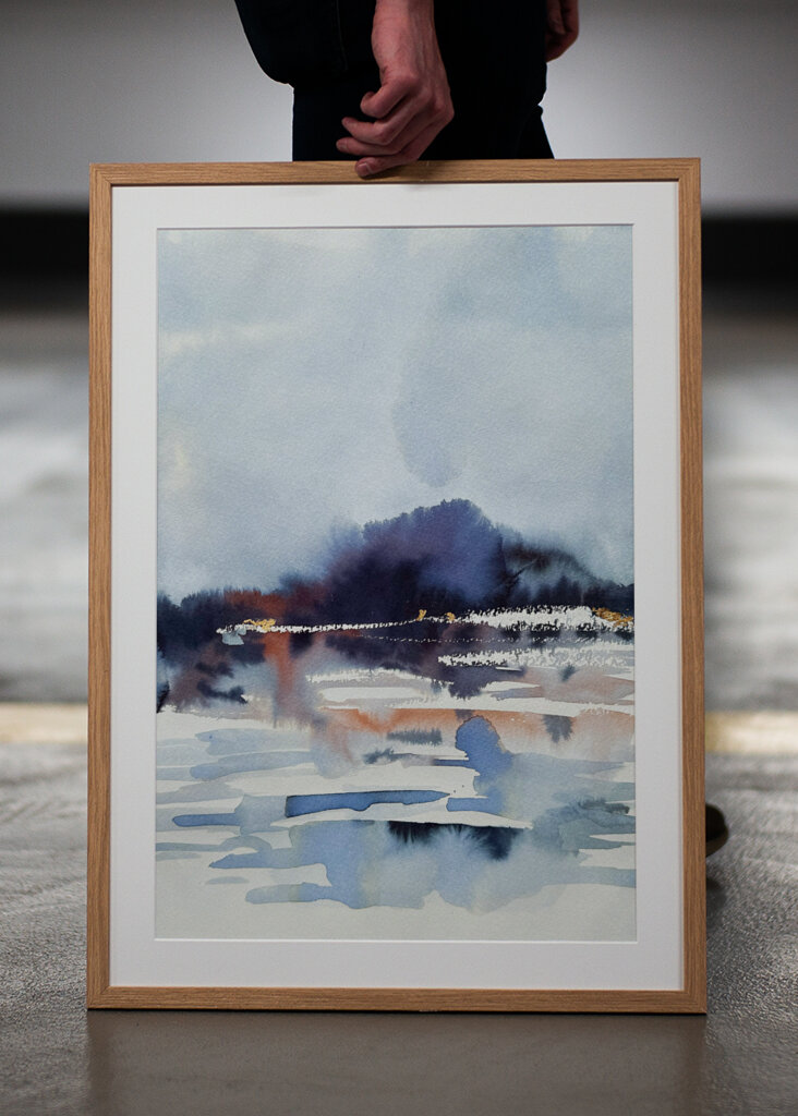 Misty Lake Reflections