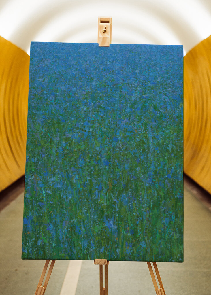 Serene Blue And Green Landscape