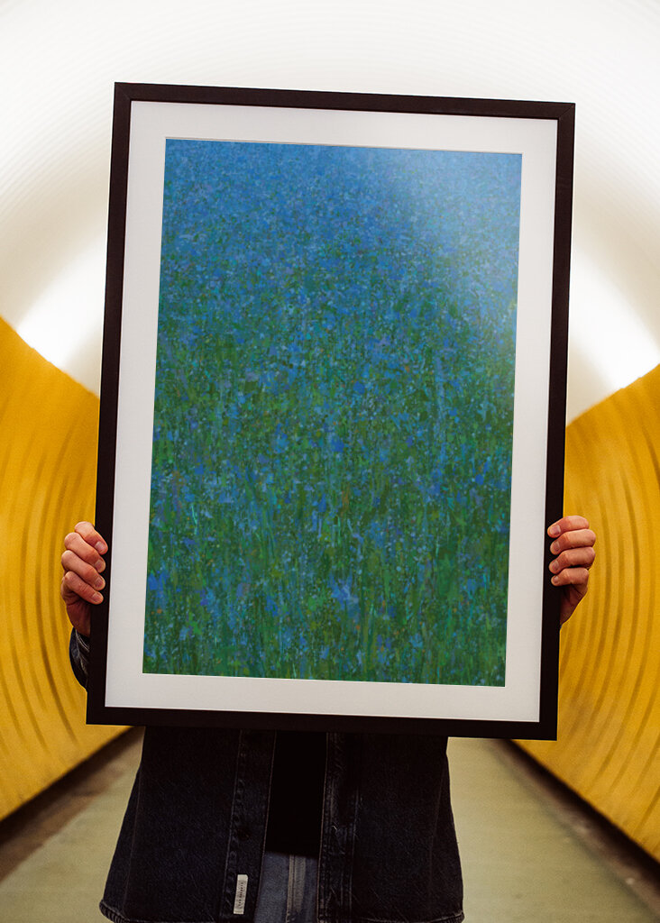 Serene Blue And Green Landscape