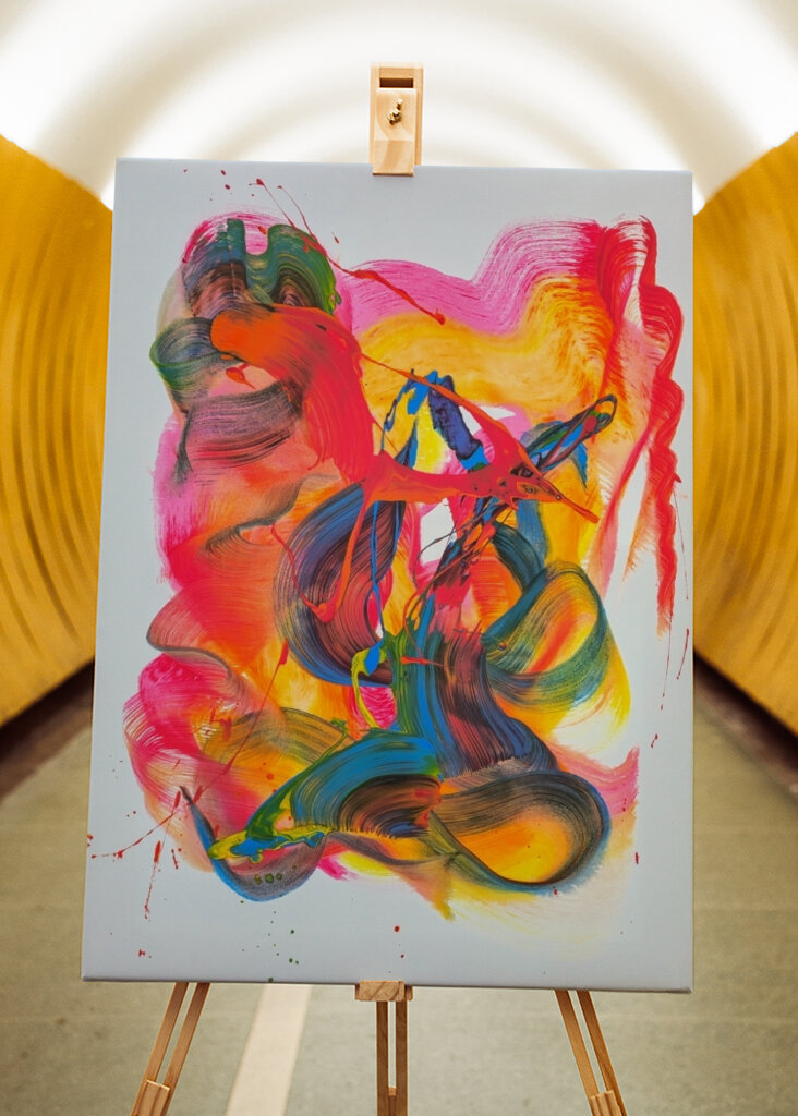 Vibrant Swirls And Splashes