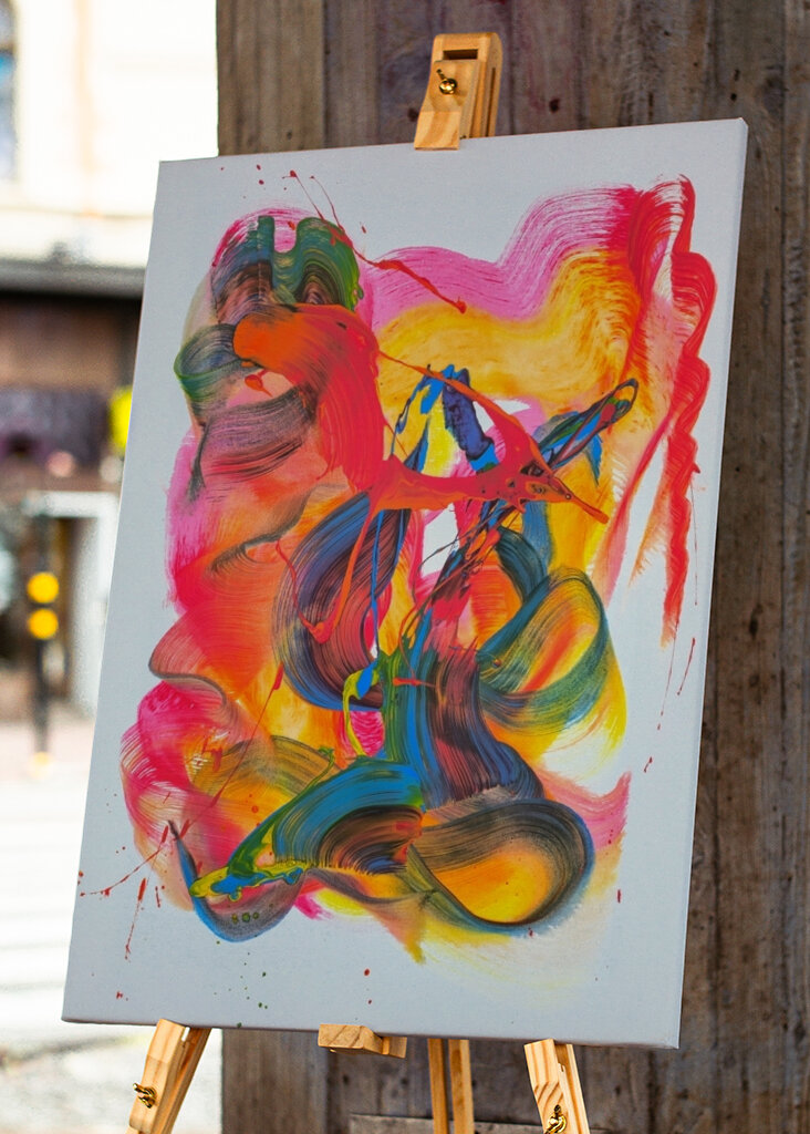 Vibrant Swirls And Splashes