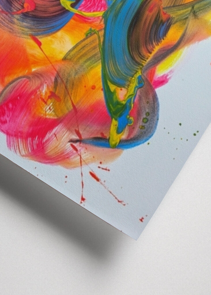 Vibrant Swirls And Splashes