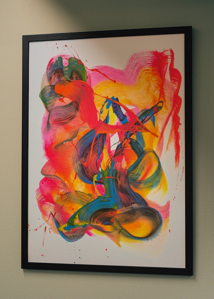 Vibrant Swirls And Splashes