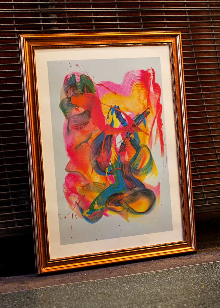 Vibrant Swirls And Splashes