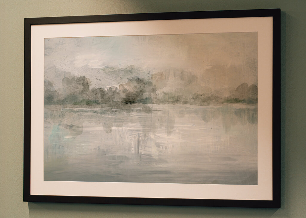 A Tranquil Misty Lake