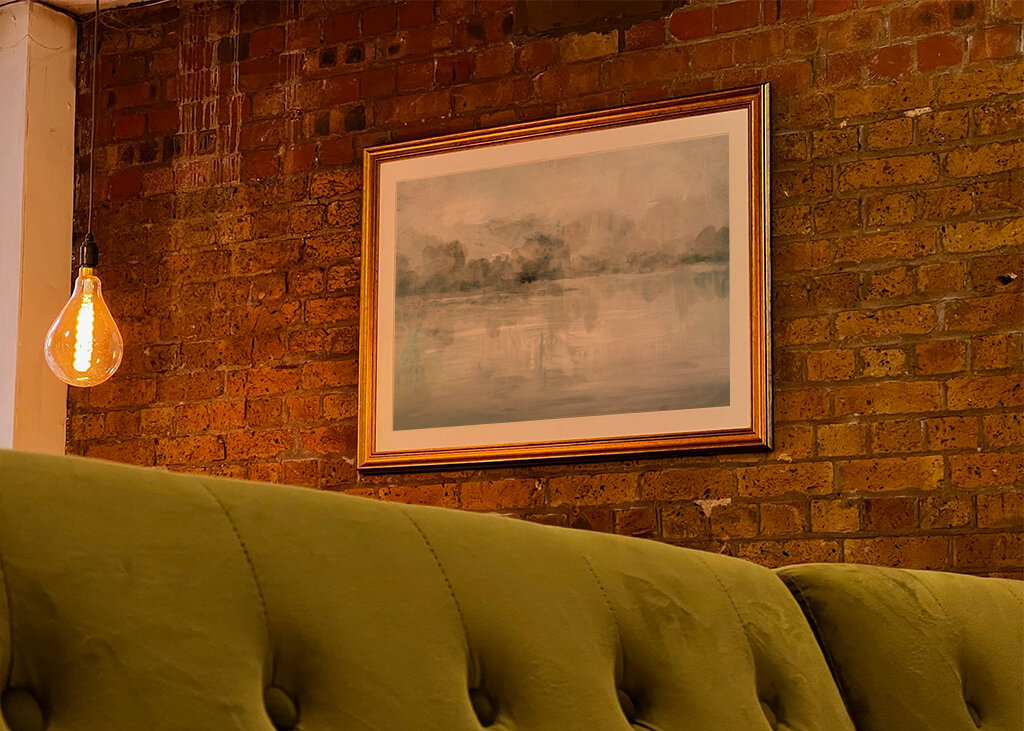 A Tranquil Misty Lake