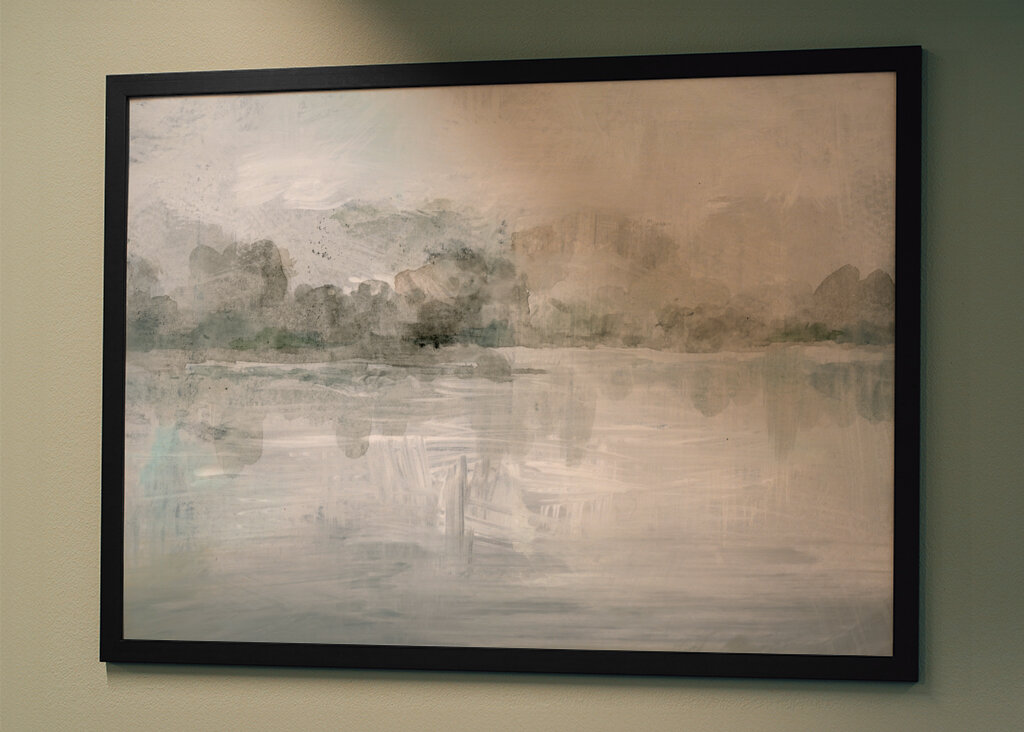 A Tranquil Misty Lake