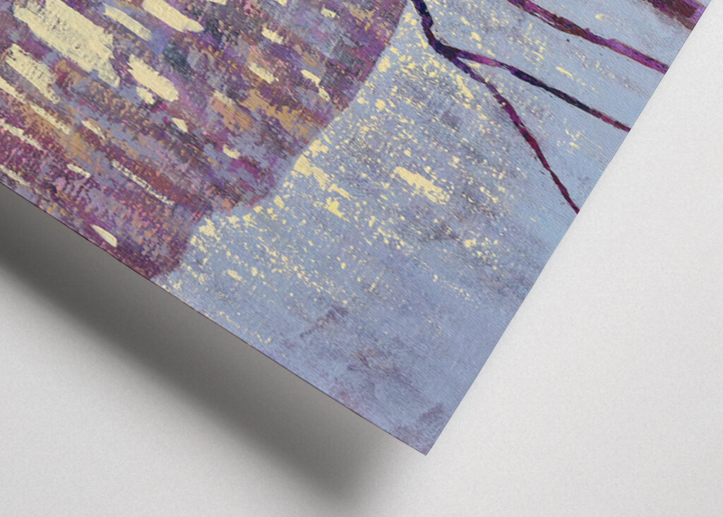 Winter Landscape with Birch Trees and Snow