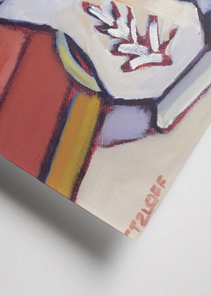 A Vase Of White And Yellow Flowers