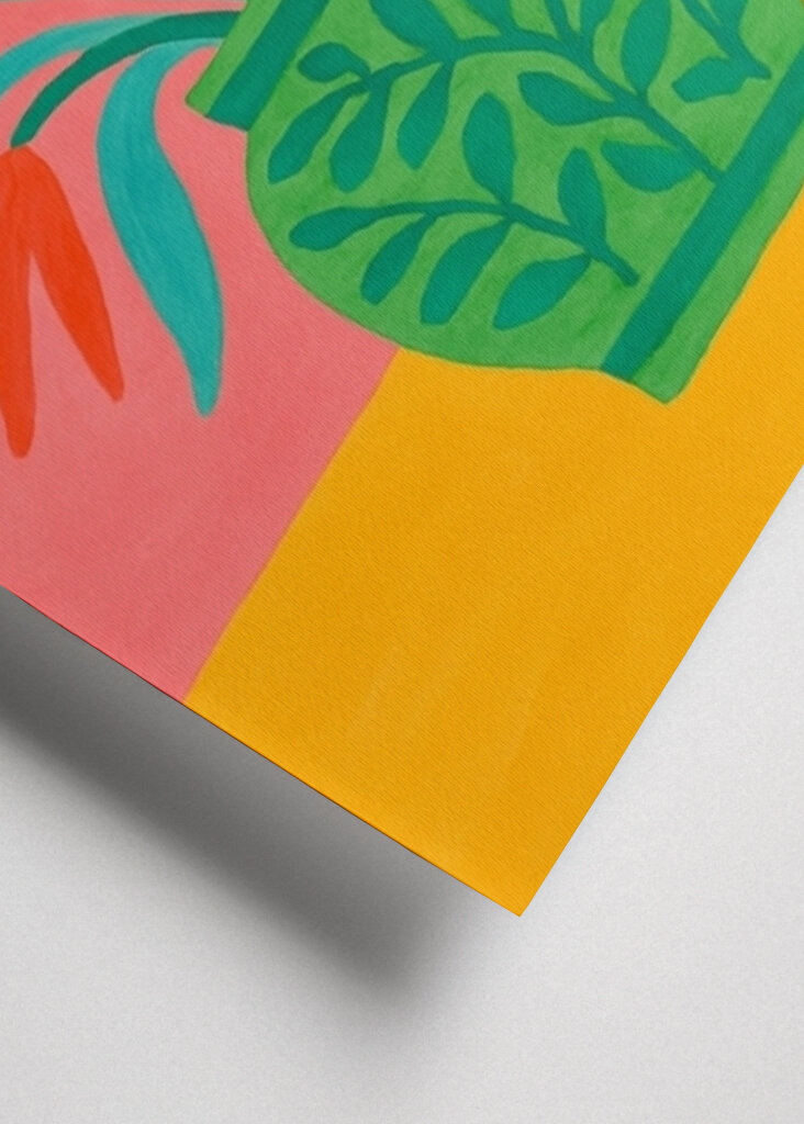 Colorful Flowers in a Decorative Green Vase