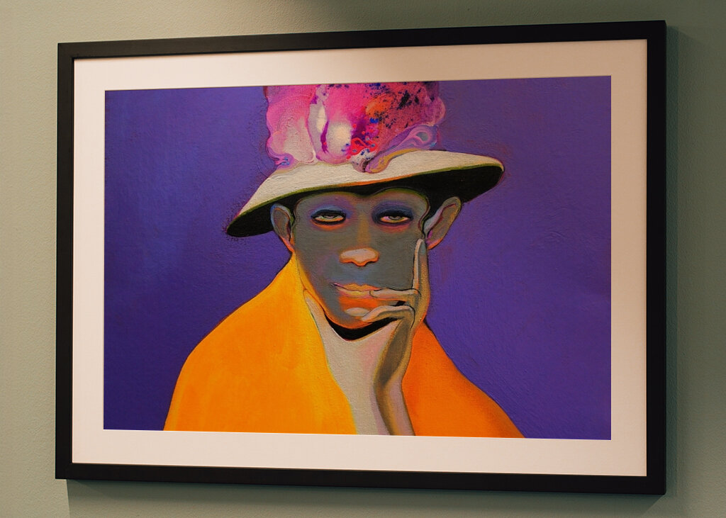 Figure in a Colorful Hat