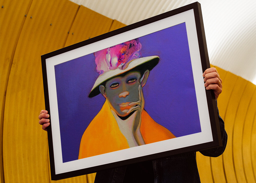 Figure in a Colorful Hat