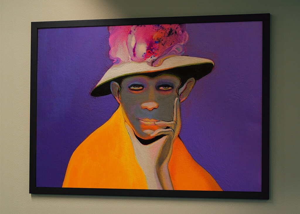 Figure in a Colorful Hat
