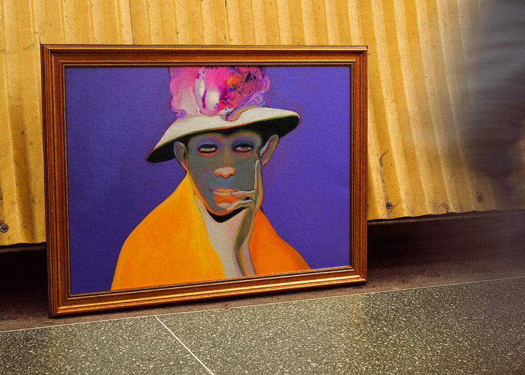 Figure in a Colorful Hat