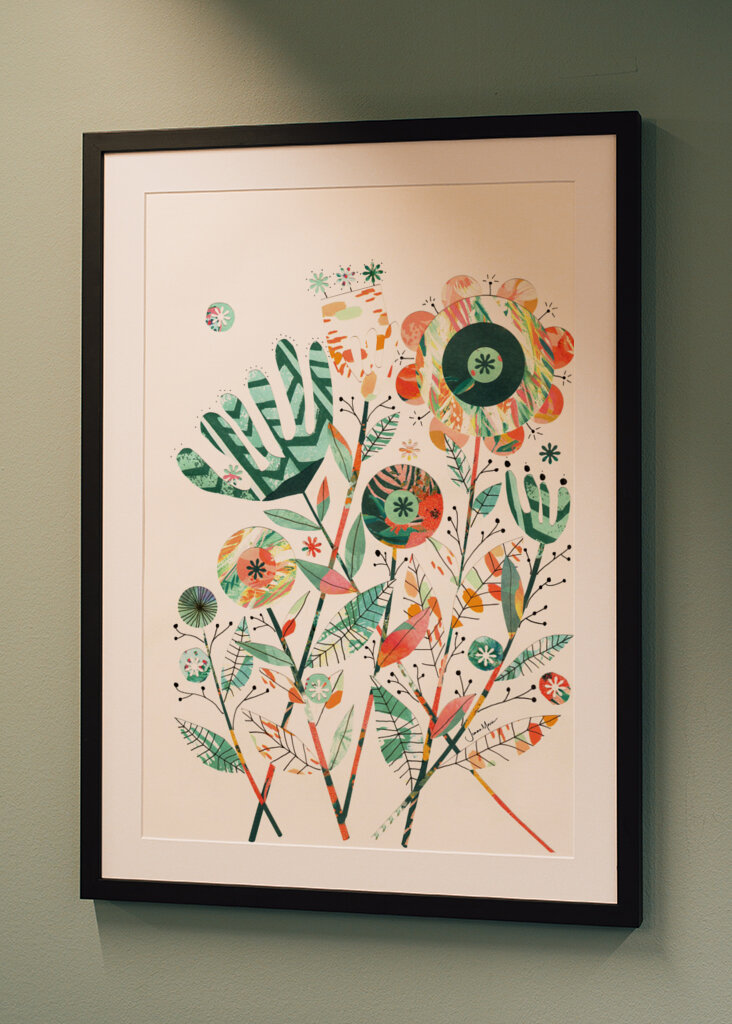 Bohemian Retro Flowers