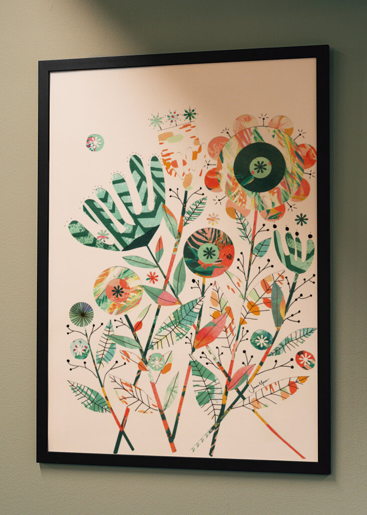 Bohemian Retro Flowers