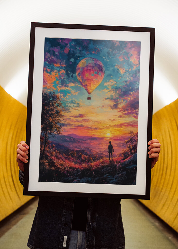 Sunset Dream and Air Balloon