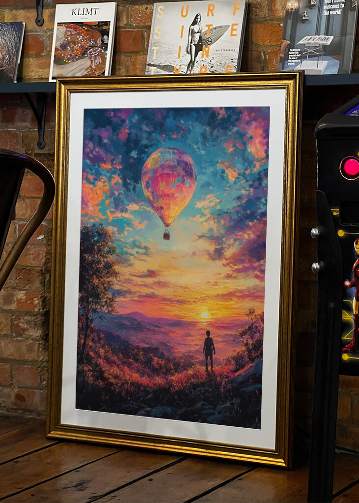 Sunset Dream and Air Balloon