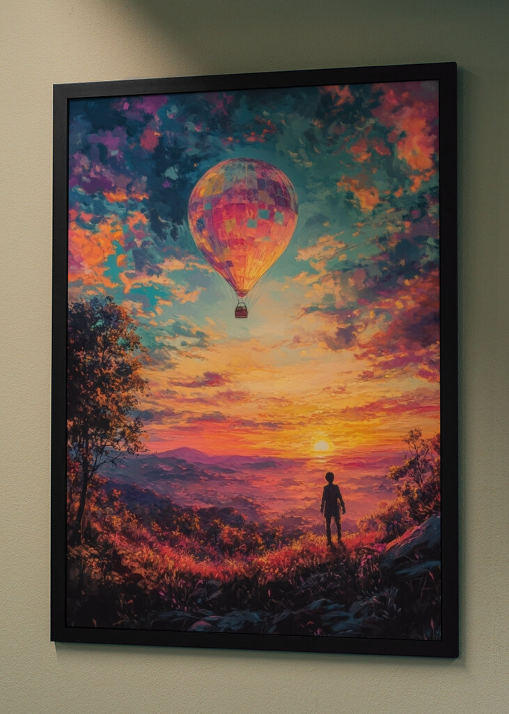 Sunset Dream and Air Balloon