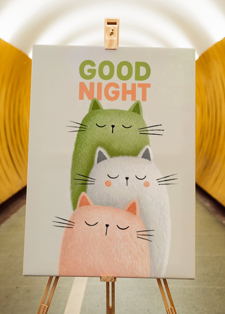 Dobranoc śpiące koty