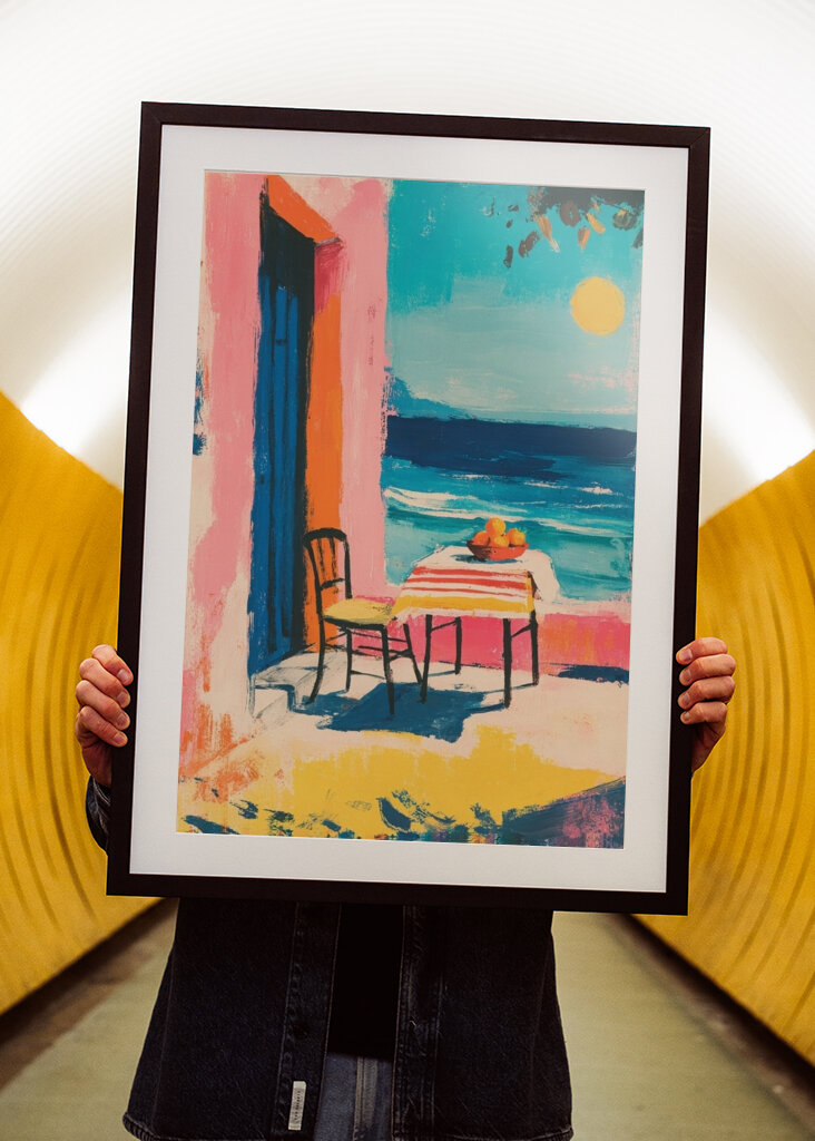 Greek Terrace & Sunset