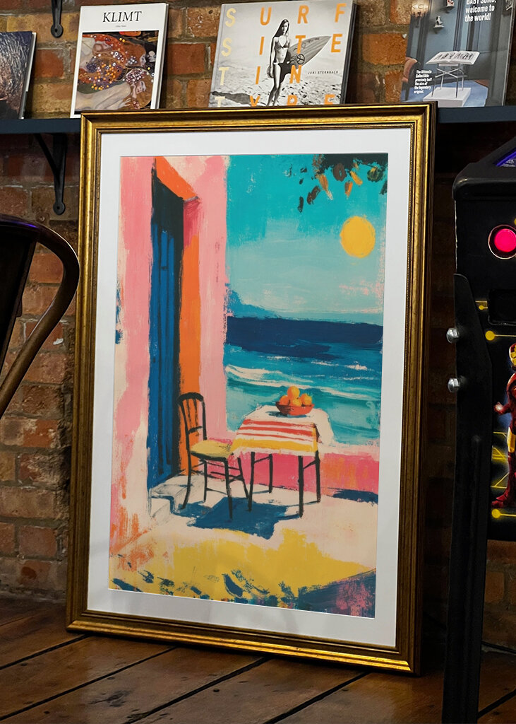 Greek Terrace & Sunset