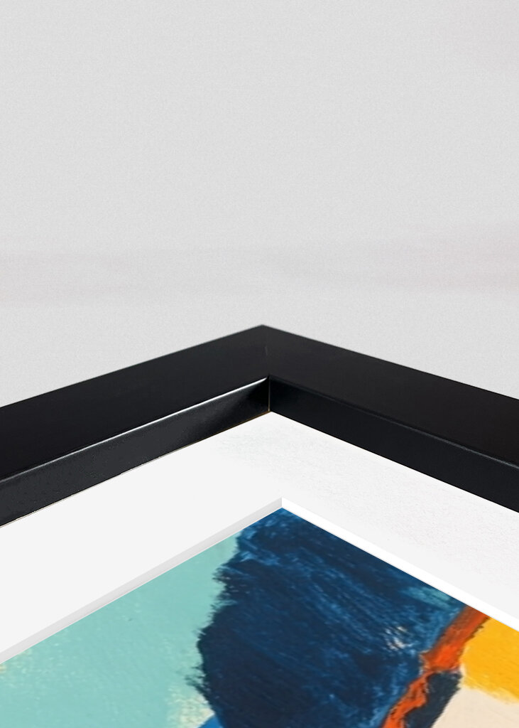 Färgglad kustby retro